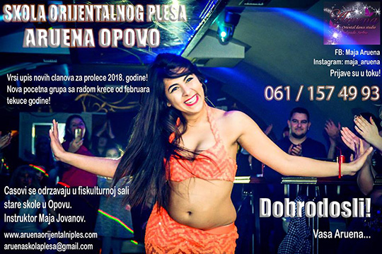 Škola orijentalnog plesa Aruena - upis u Opovu!