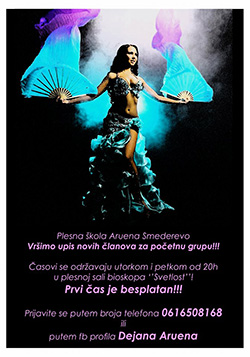 Škola orijentalnog plesa Aruena - upis u Smederevu!