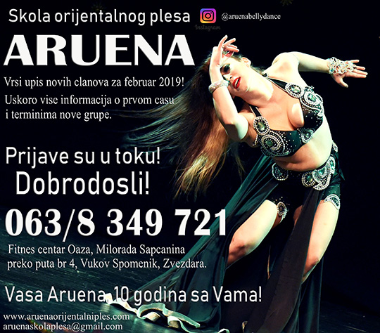 Aruena upis za februar 2019!